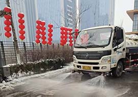 2022年濟南的第一場雪，魯商服務在行動